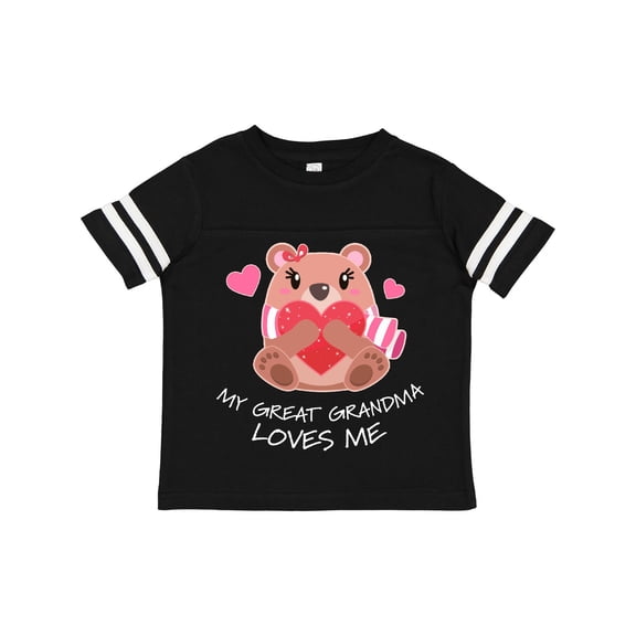 Inktastic My Great Grandma Loves Me- Bear and Hearts Boys or Girls Toddler T-Shirt