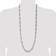 thumbnail image 2 of Auriga Fine Jewelry 925 Sterling Silver 8mm Figaro Chain Necklace 36inch for Women, 2 of 6