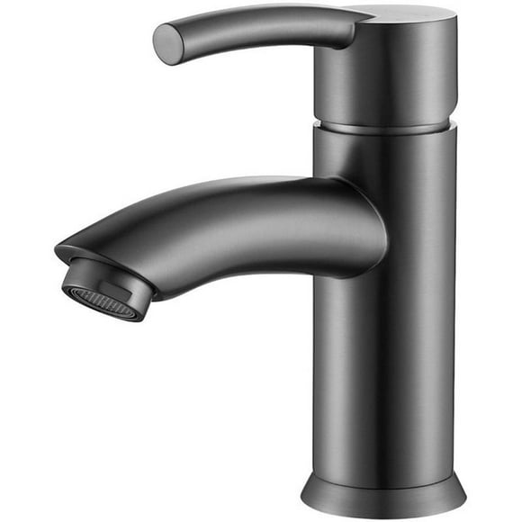 Vinnova Bliss Single Handle Basin Bathroom Faucet in Gunmetal Gray