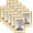 Gold, variant on Primecook Shop 4x6 Picture Frame Set of 10, Display Pictures 3.5x5 with Mat or 4x6 Without, Multi Photo Frames Collage for Wall or Tabletop Display, Black
