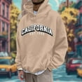 thumbnail image 1 of WILLBEST Sudaderas para Hombre, Sudaderas Deportivas para Hombre, Tallas Grandes, con Letras Estampadas En El Pecho, con Capucha y Manga Larga XGrande, 1 of 3