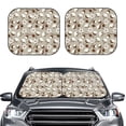 thumbnail image 2 of Balery 2 Piece Cotton Tree Car Windshield Sun Shade|Foldable Front Windshield Shade for Car Front Window for Most Sedans SUV Truck-, 2 of 7