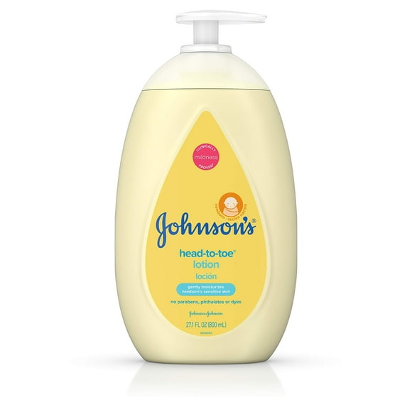 Loción corporal para bebés Johnson's Hidratante de pies a cabeza, 800 ml