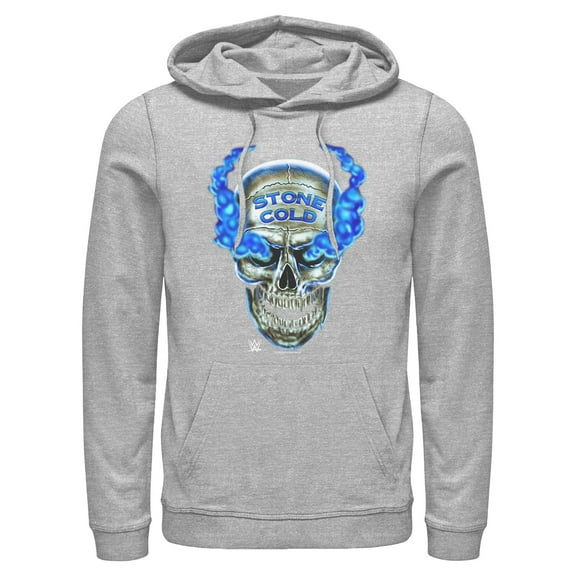 Mens WWE Stone Cold Smoke Skull Lightweight Hoodie
