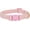 LT Pink, variant on Miaocao Pink Soft Corduroy Dog Collar,Adjustable Pet Collar with Quick Release Buckle & Gold D-Ring for Medium Dogs