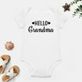 thumbnail image 4 of Hello Grandma - Baby Clothes - Funny Newborn Bodysuit Outfits for Boys And Girls White-style-1 12months, 4 of 7