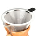 thumbnail image 3 of Pour Over Coffee Maker, Borosilicate Glass Carafe, Stainless Steel Filter and Modern Wooden Collar, Glass Coffee Maker, Coffee Dripper Brewer, 3 of 5