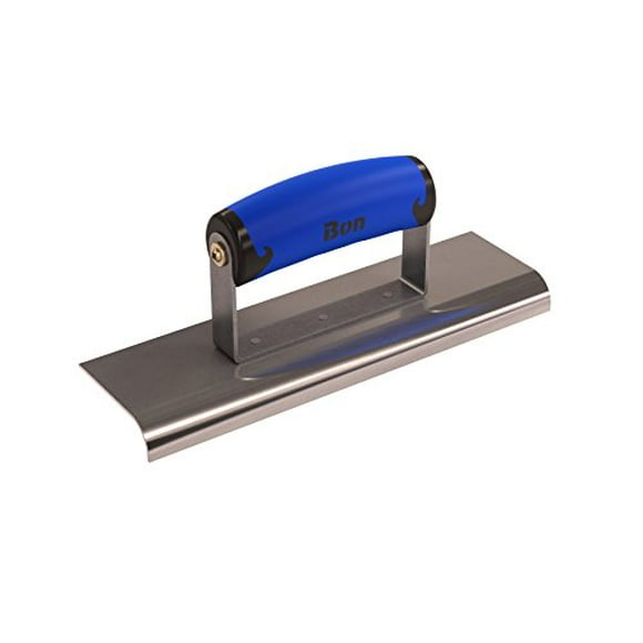 Bon 62-453 9-Inch by 2-1/2-Inch Stainless Steel Concrete Sidewalk Edger with 1/2-Inch Radius and 5/8-Inch Deep Comfort Grip Ha