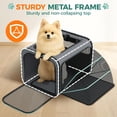 thumbnail image 2 of MAXLAPTER Cat Carrier Airline Approved Expandable, Soft-Sided Under-Seat Pet Travel Bag with Sturdy Metal Frame, Foldable Carrier for Cats & Small Dogs Up to 15 lbs, Safety Leash and Pockets, 2 of 9