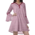thumbnail image 3 of Moomaya Robes à Manches Volantées pour Femmes Robes d'Été Brodées Femmes, 3 of 4