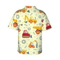 thumbnail image 3 of JUNZAN Heavy Equipment Pattern Hawaiian Shirt for Men,Summer Beach Casual Short Sleeve Button Down Shirts-XX-Large, 3 of 9