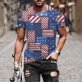 thumbnail image 2 of JLFKNG T Shirts For Man Independence Day Style Camouflage Printed Patriotic Shirts For Men Short Sleeve Crew Neck Breathable Loose Fit Suitable For Outdoor Sports, 2 of 4