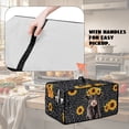 thumbnail image 5 of Renewold Toaster Oven Cover Case Stain-Resistant Smart Oven Air Fryer Cover Countertop Appliance Protective Case Kitchen Decor, 20.5 x 16.5 x 10 Inches, Highland Cow Sunflower Leopard Print, 5 of 7