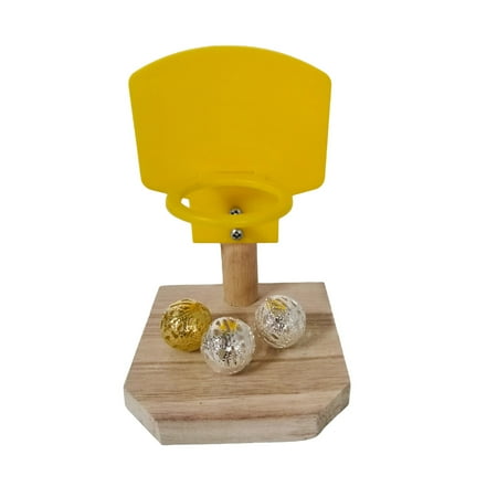 

Sorrowso Bird Trick Training Toys for Parakeet Desktop Basketball Game Mini Desktop Basketball Parrot Bird Gag Gifts