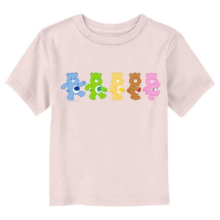 

Toddler s Care Bears Walking Bears Line Up Graphic Tee Light Pink 3T