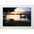 thumbnail image 3 of Alan Hausenflock 32x23 White Modern Wood Framed Wall Art Titled - Sunset on Shinn Creek I, 3 of 5