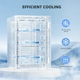 thumbnail image 2 of FREE VILLAGE 18L/0.6Cu.Ft Beverage Refrigerator Cooler 24 Can,Mini Fridge with Quiet Compressor,LED Light,Freestanding Small Fridge with Electronic Temperature Control for Home and Bar(40-61 ℉), 2 of 7