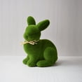 thumbnail image 6 of WKSCLPAI Easter Moss Flocked Bunny Decor, Fuzzy Flocked Rabbit Figurine for Easter & Spring Centerpieces, Decorative Bunny Sculpture Collectibles Gift for Home Indoor Outdoor, 6 of 7