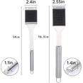 thumbnail image 4 of Rongsi 2 Pack Grill Brush and Scraper, 16.5” & 14” Wire BBQ Grill Brush for Outdoor Grill, 304 Stainless Steel Cleaning Brush BBQ Grill Accessories, Safe Grill Cleaner, 4 of 6