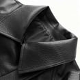thumbnail image 7 of Zpanxa Leather Jacket Women Solid Color Long Sleeve Casual Jacket Warm Cozy Comfortable Classic Versatile Trendy Winter Outerwear, 7 of 7