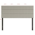 thumbnail image 6 of Home Design Etta King Upholstered Headboard with Channel Tufting and Foam Padding, Warm Gray, Easy assembly, 6 of 6