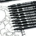 thumbnail image 5 of 8Pcs Black Thin Liner Pens Mini Liner Fineliner Drawing Pens for Artist Illustration Technical Drawing Office Documents, 5 of 5