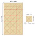 thumbnail image 2 of Unique Bargains Maobian Xuan Paper with 5' Grid, Half Raw Ripe Xuan, 25'x15'(Light Yellow), 70Pack, 2 of 6