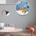 thumbnail image 4 of Reloj de pared de astronauta, silencioso, decorativo, analógico, de 8 pulgadas Estilo C, 4 of 9