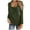 Army Green, variant on Timegard Womens Tops Round Neck Button Long Sleeve Blouse Fall Solid Color Tunic Tops for Leggings