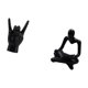 thumbnail image 5 of Estatua del gesto de la roca,Estatuas y figuras de dedos con gestos de música rock,Esculturas de resina con estantes modernos y creativos,Figura de pensador abstracto,Estatua de pensador, 5 of 8