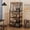Black+Brown, variant on 5-Tier Kitchen Bakers Rack – Industrial Microwave Oven Stand & Coffee Bar – 2 Large Wire Baskets, 8 Hooks for Spices & Pots – Utility Storage Shelf, Black + Vintage Color