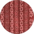thumbnail image 1 of Ahgly Company Indoor Round Oriental Red Modern Area Rugs, 8' Round, 1 of 4