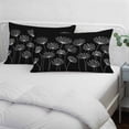 thumbnail image 4 of Spring Dandelion Pillow Covers 16"x24", Modern Country Flower Black White Soft Brushed Microfiber Breathable Throw Pillow Covers, Decorative Pillowcase with Zipper for Couch Sofa Bedroom Living Room, 4 of 9