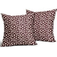 thumbnail image 2 of Burgundy Cream Dots Pillow Covers 18x18 Set of 2 Boho Design Polka Dot Throw Pillows Modern Trendy Print Outdoor Decorative Pillowcase Square Linen Cushion Cases Decor for Sofa Couch Bed, 2 of 5