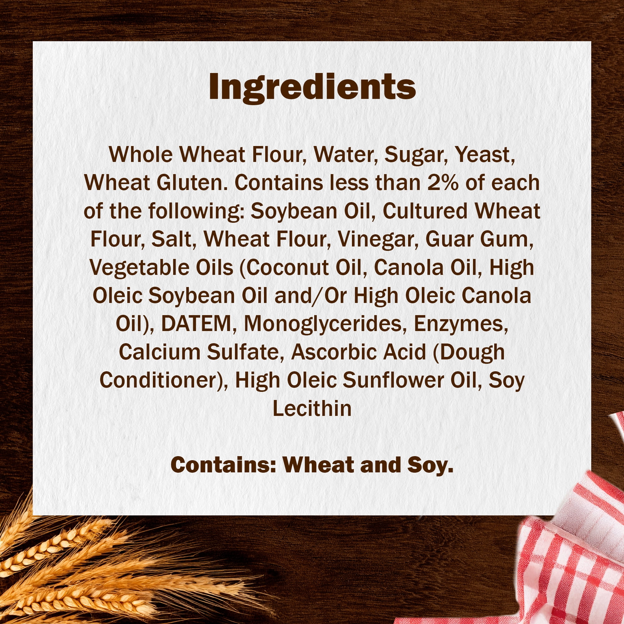 Schmidt's Old Tyme 100% Whole Wheat Bread, 16 oz, Fresh Bakery, Shelf-Stable