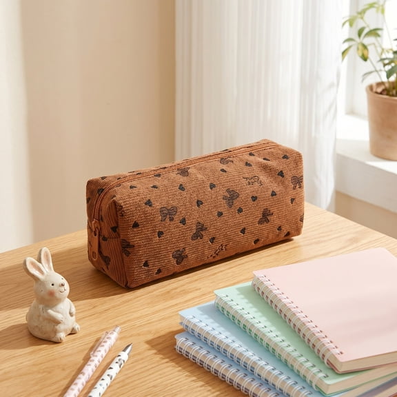 SHIMELE Colorful Pencil Pouch, Makeup Brush Bag, Travel Organizer, Cosmetic Storage, Gift for Women and Teenagers