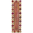 thumbnail image 3 of SAFAVIEH Cape Cod Kyle Geometric Area Rug, Red/Multi, 6' x 9' Oval, 3 of 8