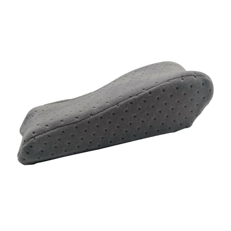 Ergonomic Armrest Cushions Comfort Memory Foam Washable Velvet Arm Rest Pillow Gray