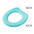 thumbnail image 2 of Funda para asiento de inodoro, cojín para asiento de inodoro EVA suave e impermeable, Universal con diseño autoadhesivo para baño, 2 of 6