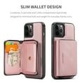 thumbnail image 2 of iPhone 13 Pro Max Case,Dteck Magnetic Leather Detachable Wallet Functional Removable Case Shockproof Rubber Cards Holder Money Pocket Hybrid Kickstand Back Cover For iPhone 13 Pro Max 6.7-inch,Pink, 2 of 7