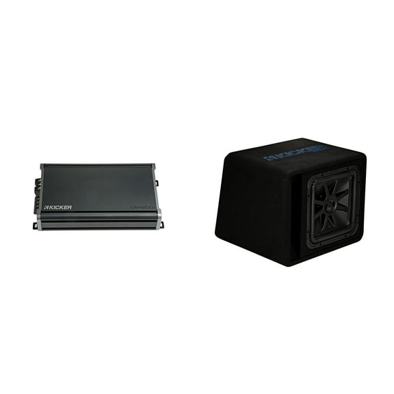 Kicker 44VL7S122 L7S 12" Subwoofer Vented Enclosure with CXA1200.1 Amp Bundle