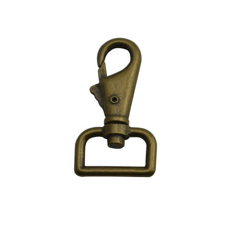 

Fenggtonqii Bronze 1 Inner Diameter D Ring Shrimp Head Buckle Lobster Clasps Swivel Snap Hooks Pack of 15