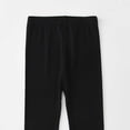 thumbnail image 4 of ATOGUTA Girls Capri Leggings Kids Stretchy Elastic Waist Athletic Pants Summer Slim Skinny Sports Casual Tights Size 3T-15, Black, 4 of 5