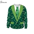 thumbnail image 2 of Sudaderas del Día de San Patricio para hombre, chándal de cuello redondo, jerséis Unisex, ropa de calle Harajuku, atuendo de Anime chino, ropa para hombre, 2 of 4