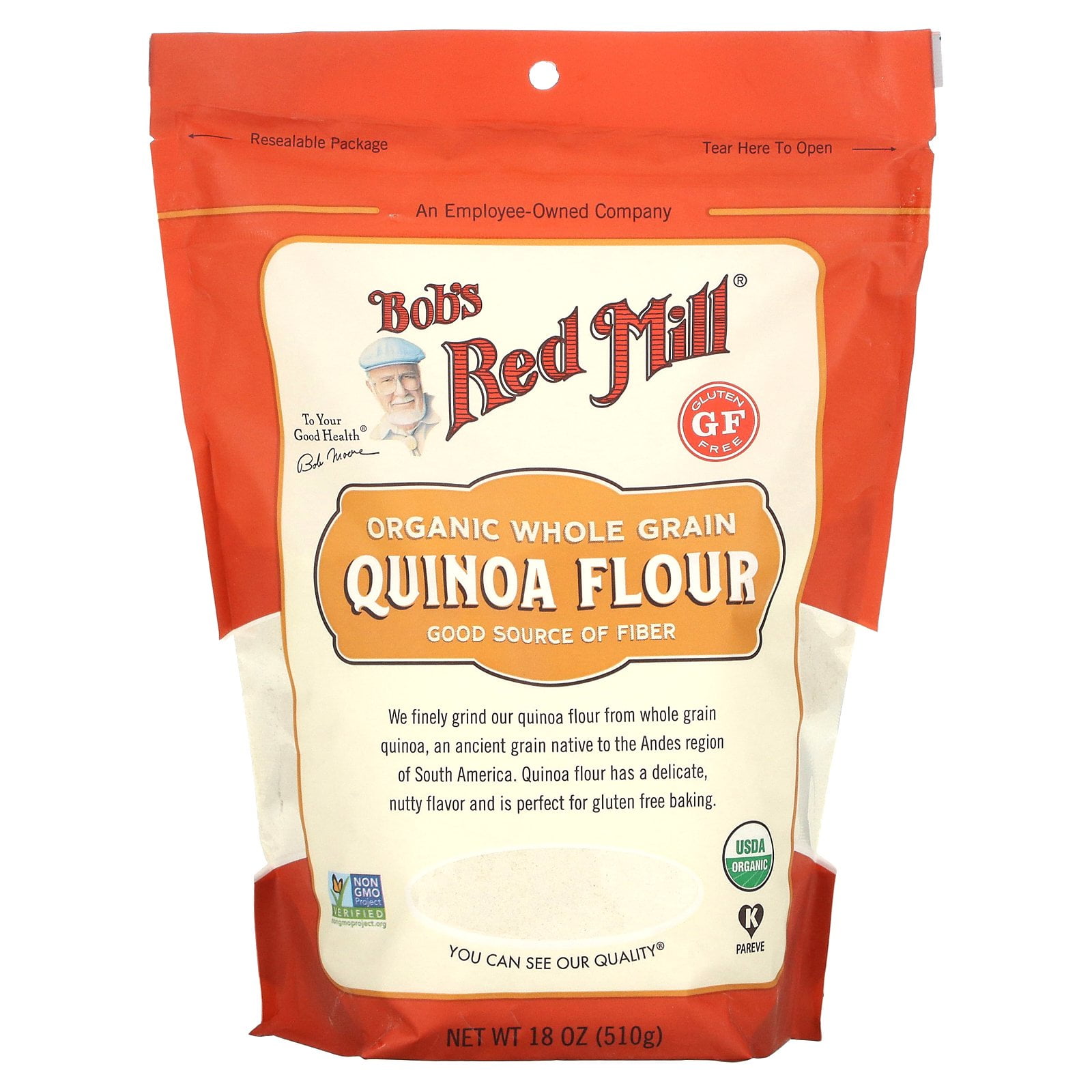 Bob's Red Mill Organic Quinoa Flour, 18 oz