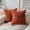 Burnt Brick,24 x 24-Inch, variant on Ksopiavobs Pack of 2 Corduroy Decorative Throw Pillow Covers 22x22 Inch Soft Boho Striped Pillow Covers Modern Farmhouse Home Decor for Spring Sofa Living Room Couch Bed Yellow