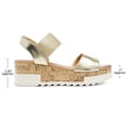 thumbnail image 4 of DREAM PAIRS Women's Open Toe Ankle Strap Casual Flatform Platform Sandals, 4 of 6