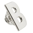 thumbnail image 2 of PinMart's Silver Letter B Alphabet Lapel Pin, 2 of 3
