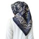 thumbnail image 1 of 22 Color Malaysia Muslim Hijab Women Imitation Silk Colored Geometric Floral Squ, 1 of 2