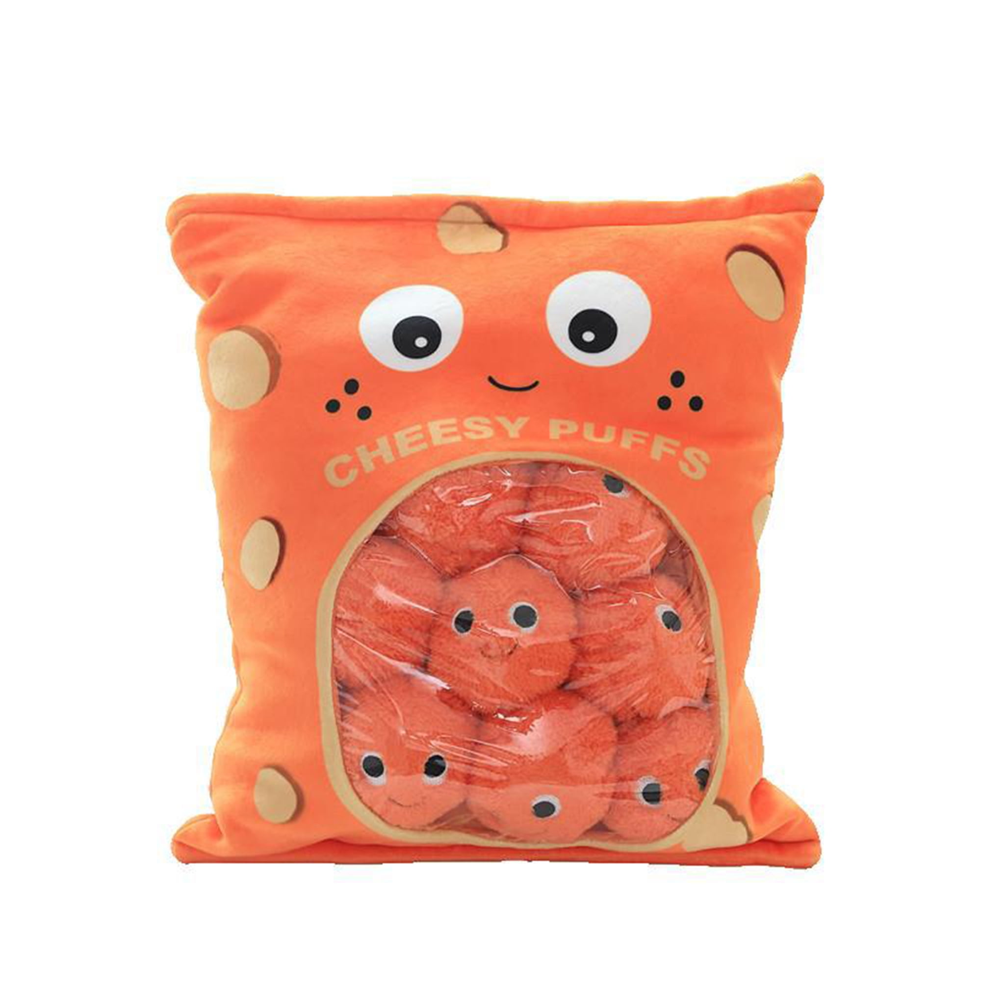 6pcs 9pcs a bag of cheesy puffs toy stuffed soft snack pillow plush kids toys 